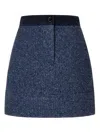 Studio Tomboy Knitted Mini Skirt In Blue