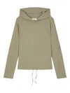 Studio Tomboy Layered-effect Hoodie In Green