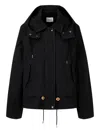Studio Tomboy Layered Hooded Jacket In Black