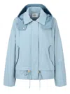 Studio Tomboy Layered Hooded Jacket In Blue