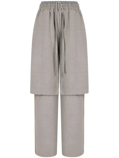 STUDIO TOMBOY LAYERED SKIRT TROUSERS