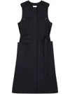 Studio Tomboy Layered Sleeveless Dress In Blue