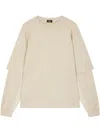 Studio Tomboy Layered Sweatshirt In Neutrals