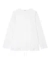 Studio Tomboy Layered Wrap Long-sleeve T-shirt In White