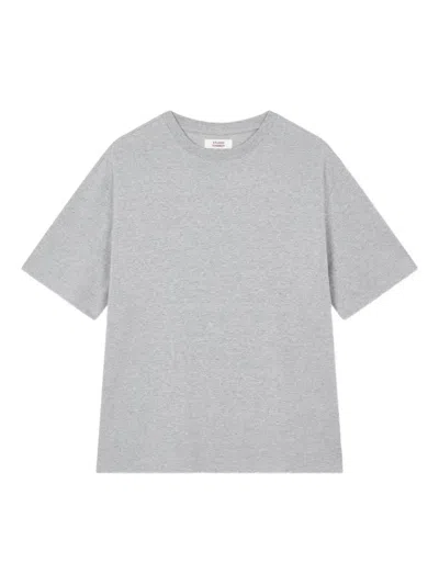 Studio Tomboy Logo-print Cotton T-shirt In Gray