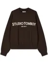 Studio Tomboy Logo-print Sweatshirt In Brown