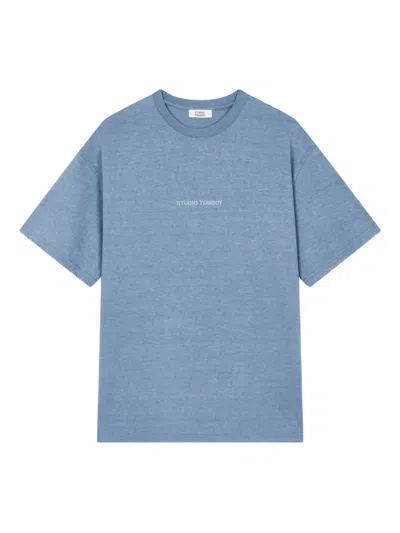 Studio Tomboy Logo-print T-shirt In Blue