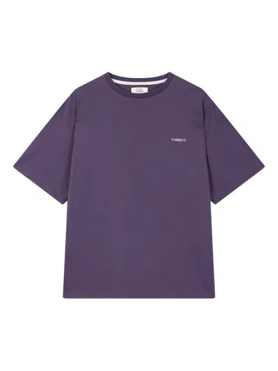 Studio Tomboy Logo-print T-shirt In Purple