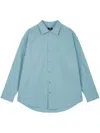Studio Tomboy Long-sleeved Shirt In Blue