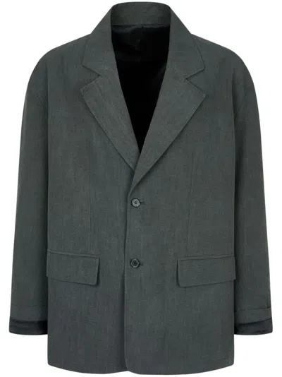 Studio Tomboy Maxi Blazer In Grey