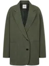 Studio Tomboy Maxi Overfit Blazer In Green