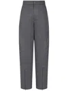 Studio Tomboy Mid-rise Tapered Trousers In 灰色