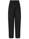 Studio Tomboy Neoprene Zip-fastening Trousers In Black
