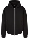 Studio Tomboy Neoprene Zip-up Jacket In Black