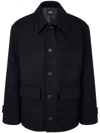 Studio Tomboy Non-toggle Duffle Coat In Blue