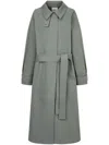 Studio Tomboy Oversized Trench Coat In Grey
