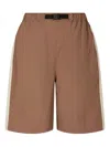 Studio Tomboy Panelled Knee-length Shorts In Brown
