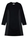 Studio Tomboy Panelled Long-sleeve Dress In Black