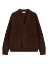 Studio Tomboy Patch-pocket Cardigan In Brown