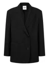 Studio Tomboy Patch-pocket Jacket In Black