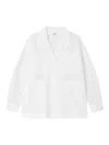 Studio Tomboy Patch-pocket Shirt In White