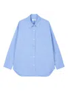 Studio Tomboy Pinstripe Button-fastening Shirt In Blue