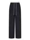 Studio Tomboy Pinstripe Wide-leg Trousers In Blue