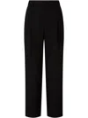 Studio Tomboy Pintuck-detail Trousers In Black