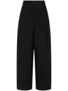 Studio Tomboy High-rise Wide-leg Trousers In Black
