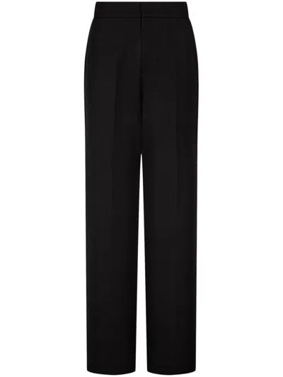 Studio Tomboy High-waist Wide-leg Tailored Trousers In Black