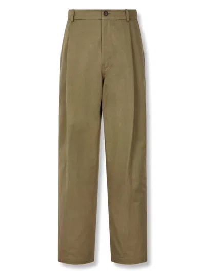 Studio Tomboy Pintuck-detail Wide-leg Trousers In Neutrals