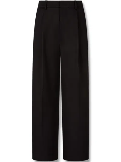 Studio Tomboy Pleat-detail Trousers In Black