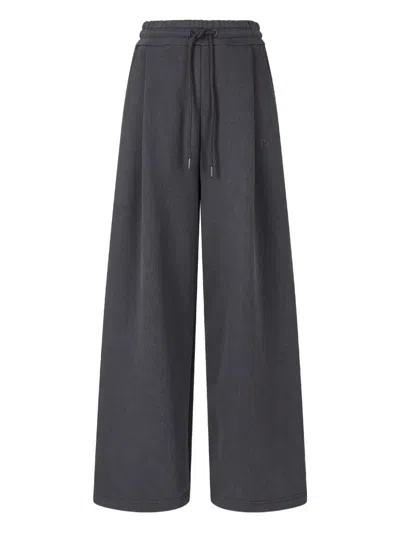 Studio Tomboy Pleated Drawstring Trousers In Gray