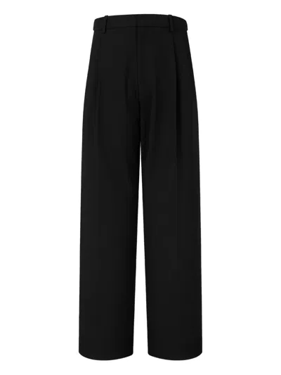 Studio Tomboy Pleated-front Trousers In Black