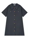 Studio Tomboy Pleated Pocket Shirt Mini Dress