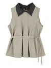 Studio Tomboy Pleated Sleeveless Blouse