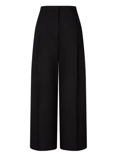 Studio Tomboy Pleated Trousers In Black