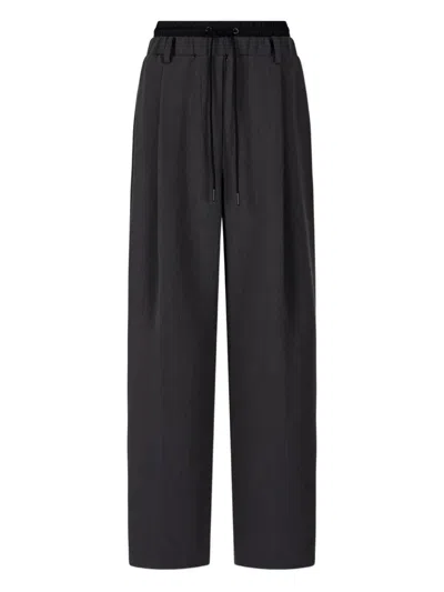 Studio Tomboy Pleated Trousers In Black