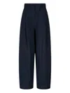 Studio Tomboy Pleated Trousers In Blue