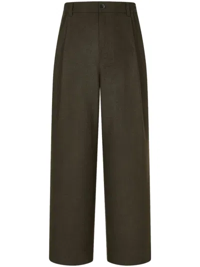 Studio Tomboy Pleated Trousers In Green