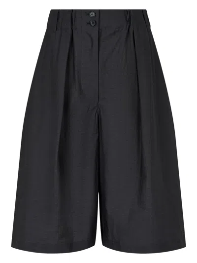 Studio Tomboy Pleated Wide-leg Shorts In Grey