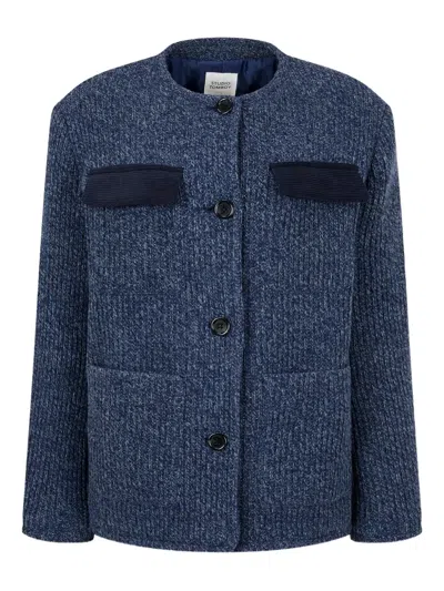 Studio Tomboy Pocket Jacket In Blue