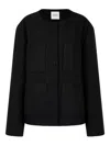 Studio Tomboy Pocket Tweed Jacket In Black
