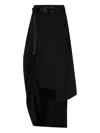 Studio Tomboy Pocket Wrap Skirt In Black