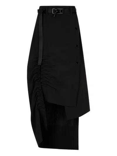 Studio Tomboy Pocket Wrap Skirt In Black