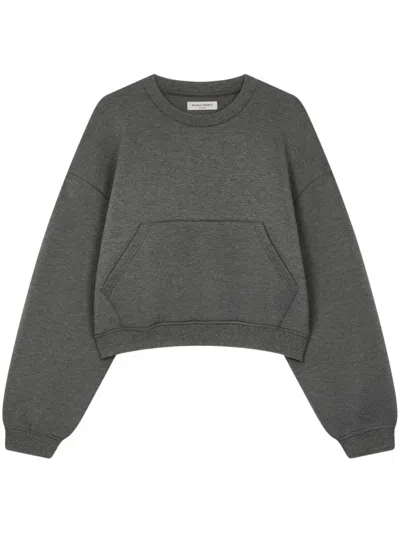 Studio Tomboy Pouch-pocket Sweatshirt In Grey