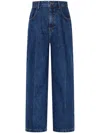 Studio Tomboy Pressed-crease Jeans In Blue