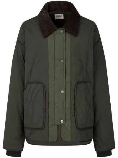Studio Tomboy Quilted Jacket In 绿色