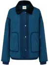 Studio Tomboy Quilted Jacket In Blue