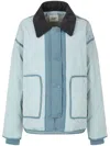 Studio Tomboy Quilted Puffer Jacket In Blue